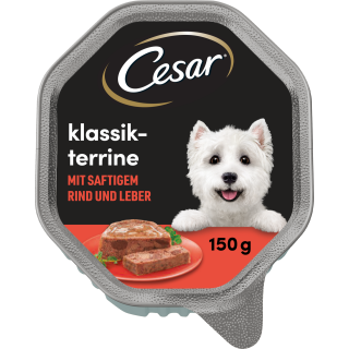 Cesar Klassik mit zartem Rind und Leber - 150 g