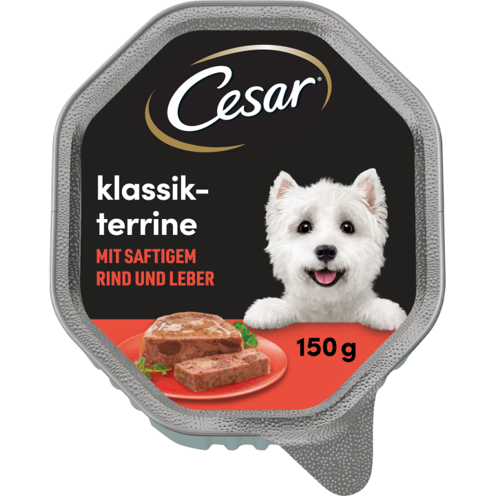 Cesar Klassik mit zartem Rind und Leber - 150 g