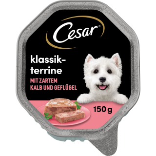 Cesar Klassik mit zartem Kalb und Gefluegel - 150 g