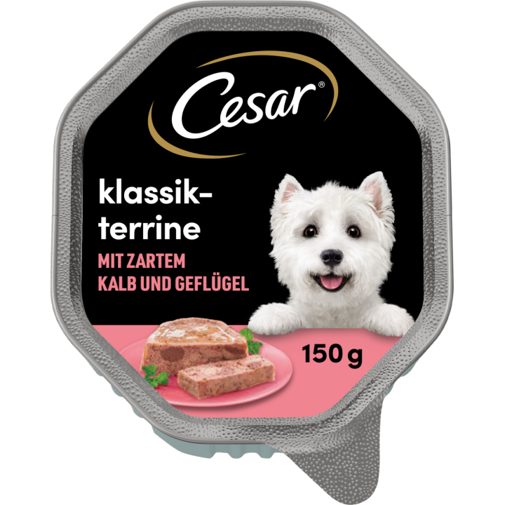 Cesar Klassik mit zartem Kalb und Gefluegel - 150 g