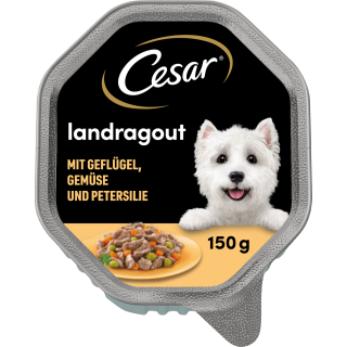Cesar Landküche mit Geflügel und Gemüse in köstlicher Sauce - 150 g