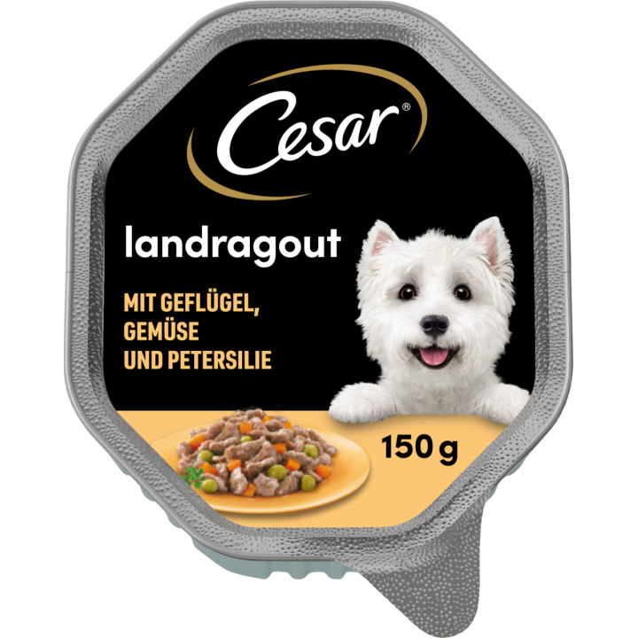 Cesar Landküche mit Geflügel und Gemüse in köstlicher Sauce - 150 g