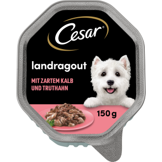 Cesar Landküche mit Kalb und Truthahn in köstlicher Sauce - 150 g