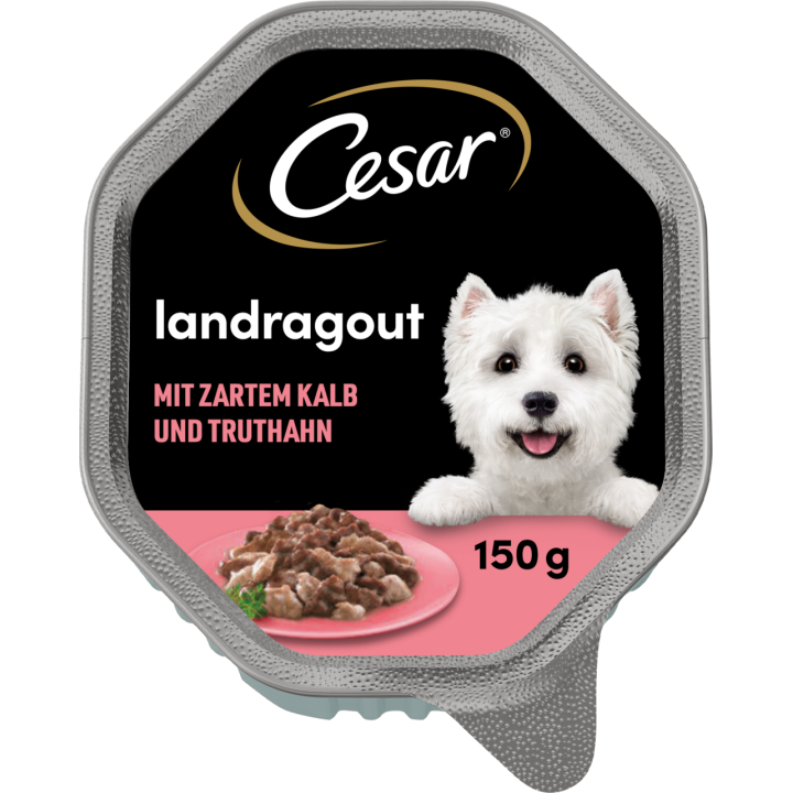Cesar Landküche mit Kalb und Truthahn in köstlicher Sauce - 150 g