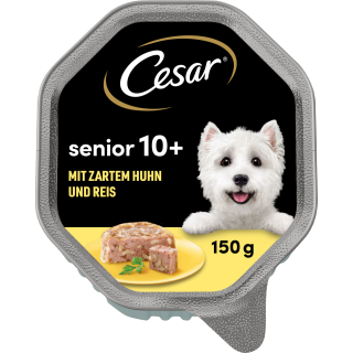 Cesar Senior 10+ mit zartem Huhn und Reis in Gelee - 150 g