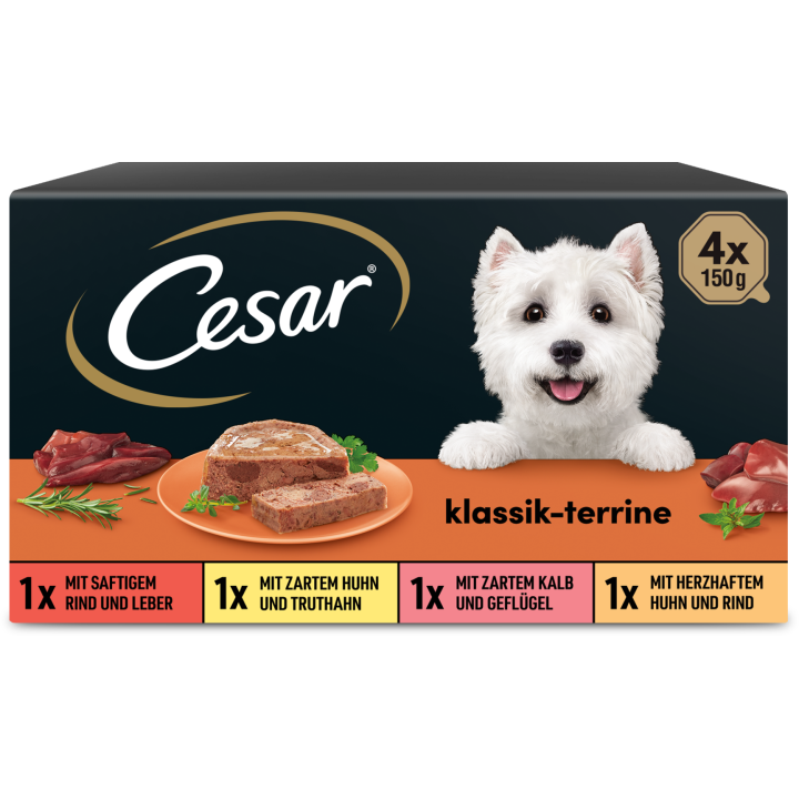 Cesar 4x150g Klassiker Selektion - 600 g