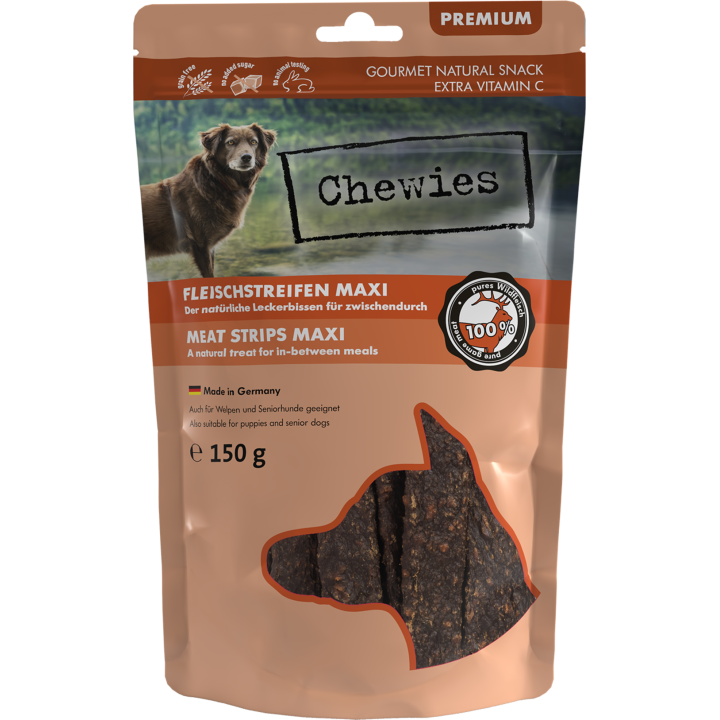 Chewies Fleischstreifen Maxi 150g - Wild