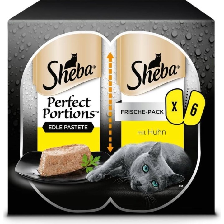 Sheba Perfect Portions Edle Pastete mit Huhn 6x37,5g - 225 g