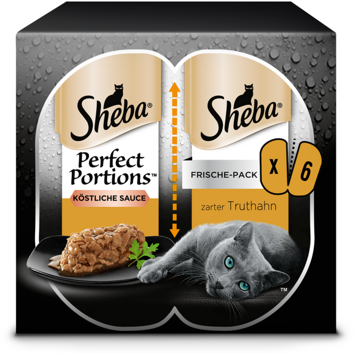 Sheba Perfect Portions in Sauce mit Truthahn 6x37,5g - 225 g