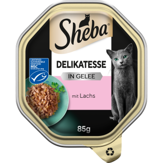Sheba Schale Delikatesse in Gelee mit Lachs - 85 g