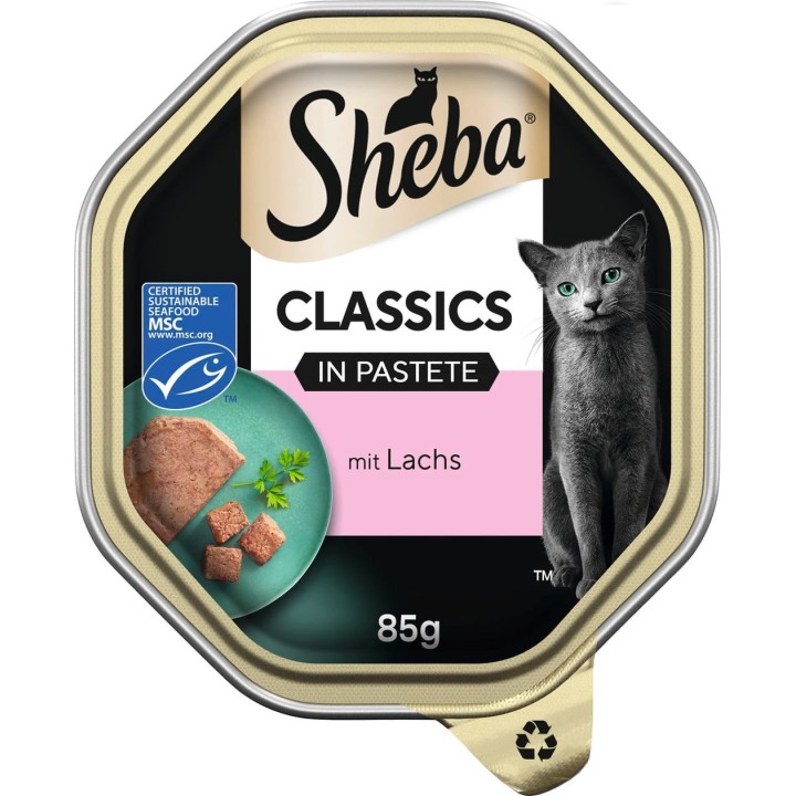 Sheba Schale Classics in Pastete mit Lachs MSC - 85 g