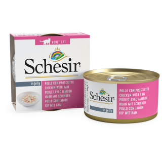 Schesir Dose Jelly 85g - Hühnerfilet und Schinken
