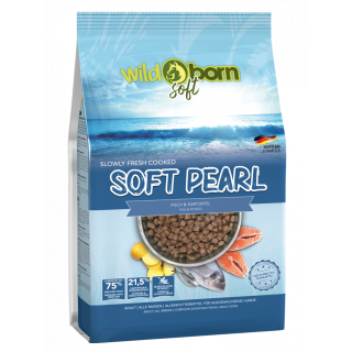 Hundefutter getreidefrei mit 7 Sorten Fisch 4 kg Trockenfutter WILDBORN Soft Pearl