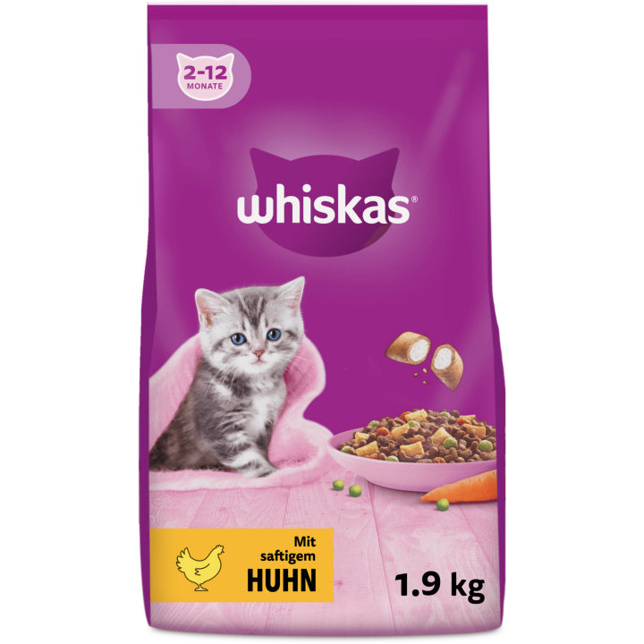 Whiskas Trocken Junior mit Huhn - 1.900 g
