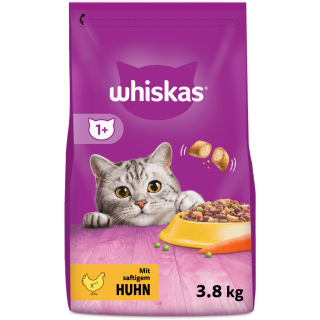 Whiskas Trocken mit Huhn 1+ - 3,80 kg