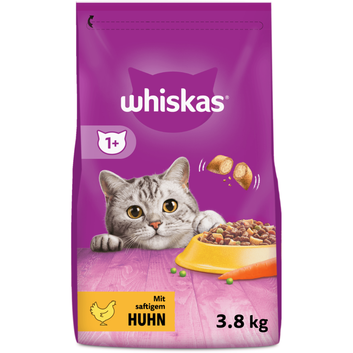Whiskas Trocken mit Huhn 1+ - 3,80 kg