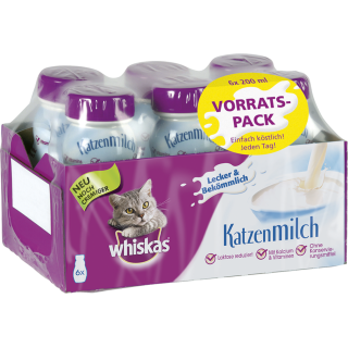 Whiskas Katzen-Milch Flasche 6Pack - 1.200 ml