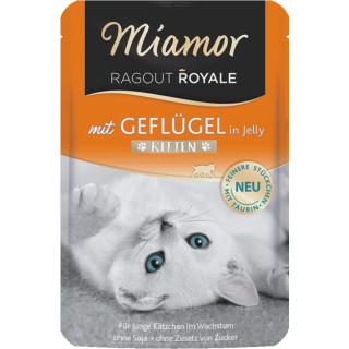 Miamor Ragout Kitten Jelly Frischebeutel 100g - Geflügel