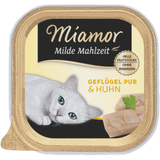 Miamor Milde Mahlzeit Schale 100g - Geflügel Pur+Huhn