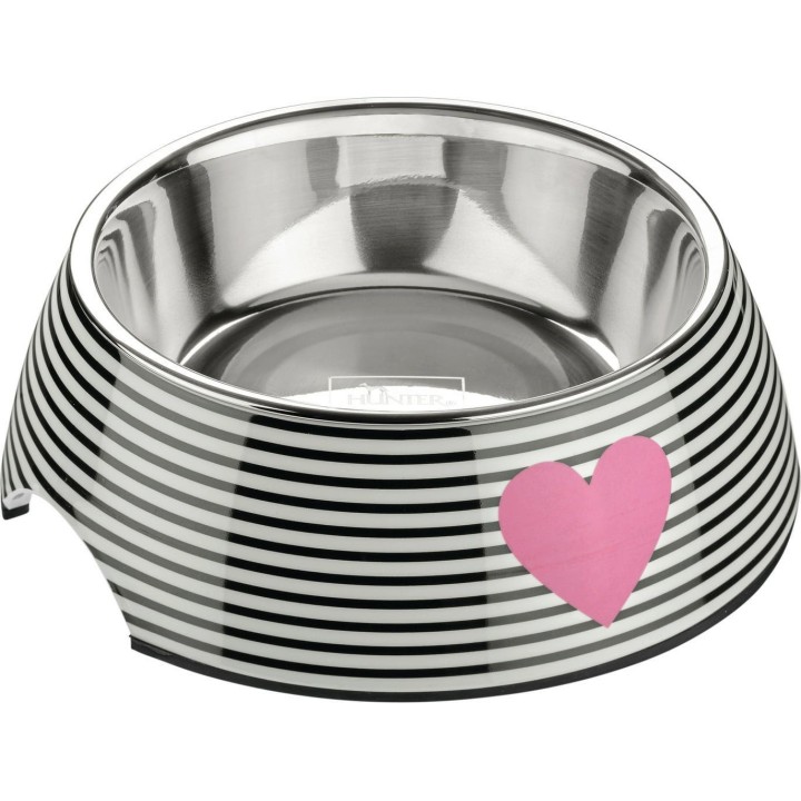 Hunter Napf Melamin Biri weiß/schwarz - 350ml