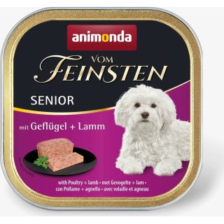 Animonda Vom Feinsten Senior Pastete Schale 150 g - Geflügel und Lamm