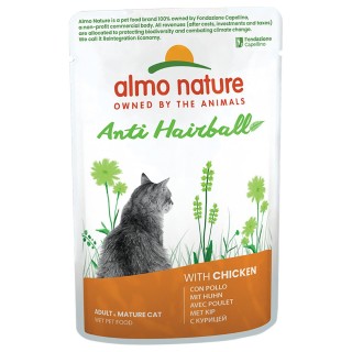 Almo Nature Holistic Anti Hairball 6 x 70 g Huhn