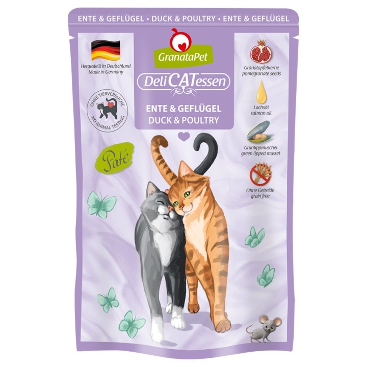 GranataPet DeliCatessen Pouch 6  x 85 g - Ente & Geflügel