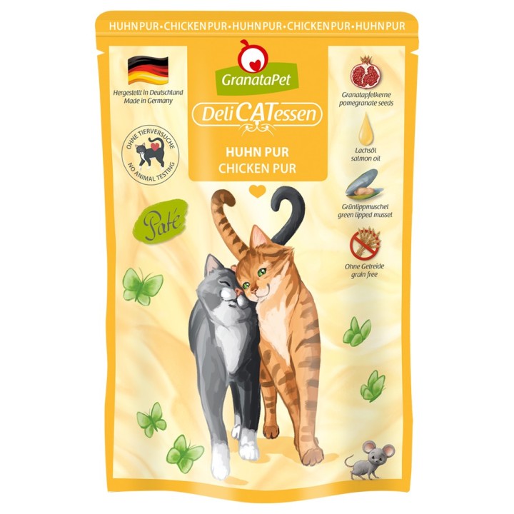 GranataPet DeliCatessen Pouch 6  x 85 g - Huhn PUR