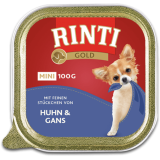 Rinti Gold Mini 100g Schale - Huhn&Gans
