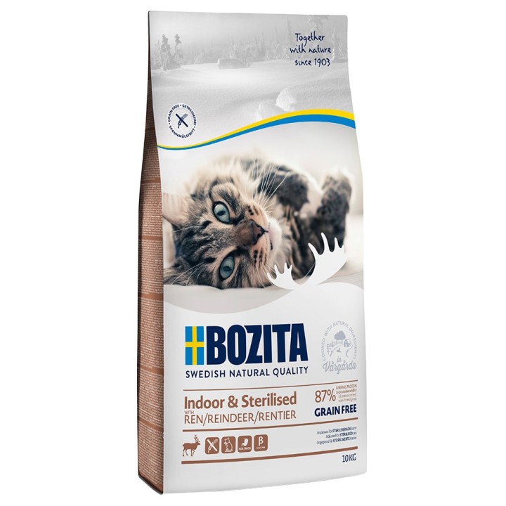 Bozita Grainfree Indoor & Sterilised Rentier - 10 kg