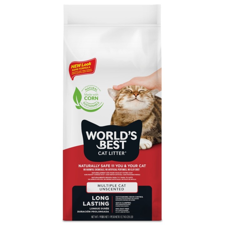 World‘s Best Cat Litter Multiple Cat Parfümfrei - 12,7 kg