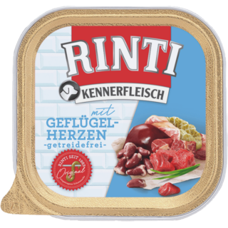 Rinti Kennerfleisch Schale 300g - Geflügelherzen