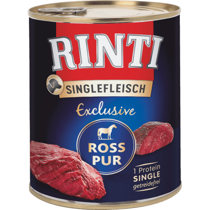 Rinti Singlefleisch Dose 800g - Ross Pur