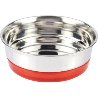 Croci Stahlnapf Fluo Rot - 470 ml