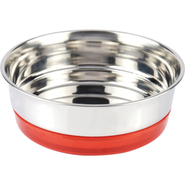 Croci Stahlnapf Fluo Rot - 470 ml