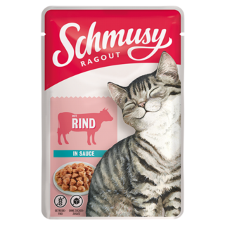 Schmusy Ragout Portionsbeutel 100g - Rind in Sauce