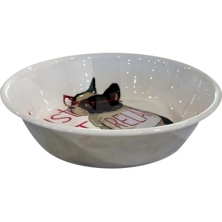 Croci Stahlnapf Bulldog Lovers White - 400 ml