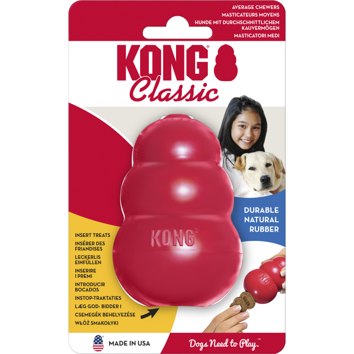 Hundespielzeug KONG Classic rot - M