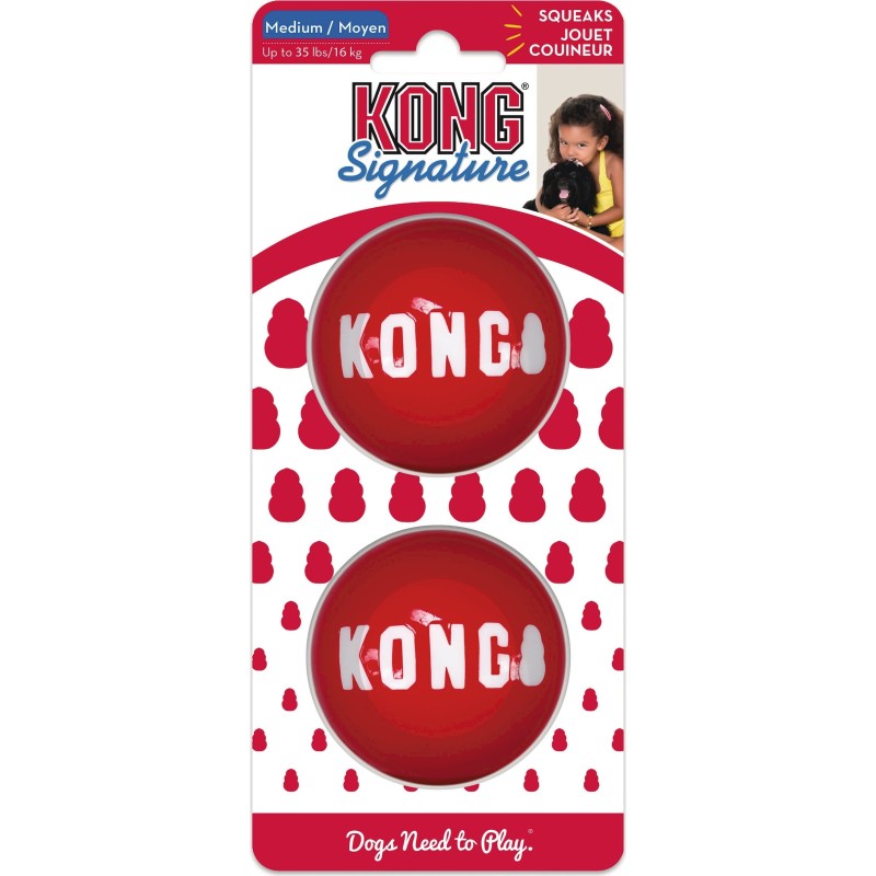 Hundespielzeug KONG Signature Balls - 1 Set