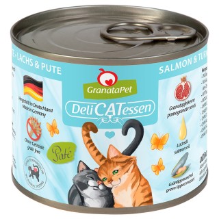 GranataPet DeliCatessen 6 x 200 g - Lachs & Pute
