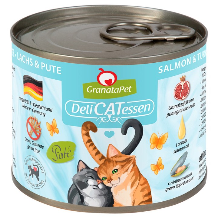 GranataPet DeliCatessen 6 x 200 g - Lachs & Pute