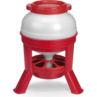 Duvoplus Polystyrol Futterreservoir Mit Füßen 20L Rot - 1 Stk