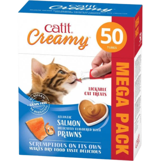 Catit Creamy Lachs & Garnelen - 50er Pack
