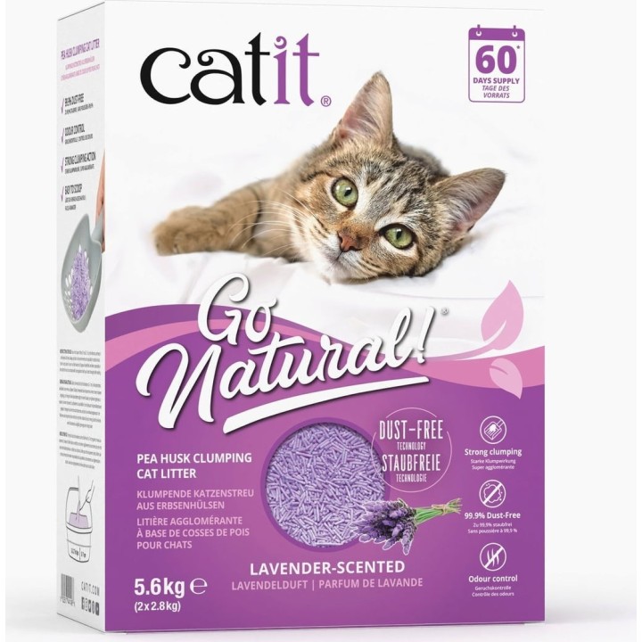 Catit Go Natural! Pelletstreu Lavendel - 5,6 kg (14 L)