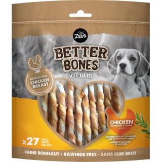 Zeus BetterBones - Twist 10 cm mit Huhn - 27.Stk