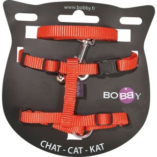 Bobby Katzengeschirr-Set ACCESS - Rot