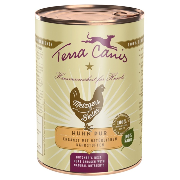 Terra Canis Metzgers Bestes 6 x 400 g - Huhn Pur