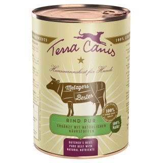 Terra Canis Metzgers Bestes 6 x 400 g - Rind Pur