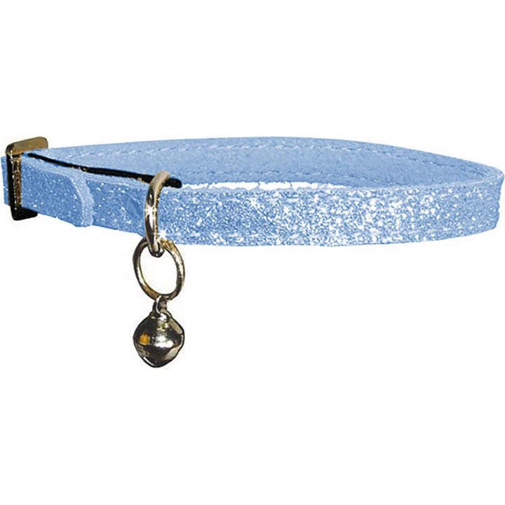 Bobby Katzenhalsband PAILLETE - Blau