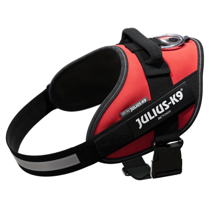JULIUS-K9 IDC®-Powergeschirr - rot - Größe M: Brustumfang 58 - 76 cm